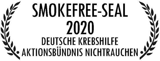 Smokefree-Seal 2020 Deutsche Krebshilfe Aktionsbündnis Nichtrauchen